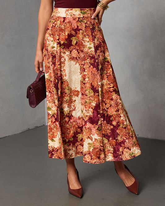 Bahia Bloom Printed Maxi Skirt