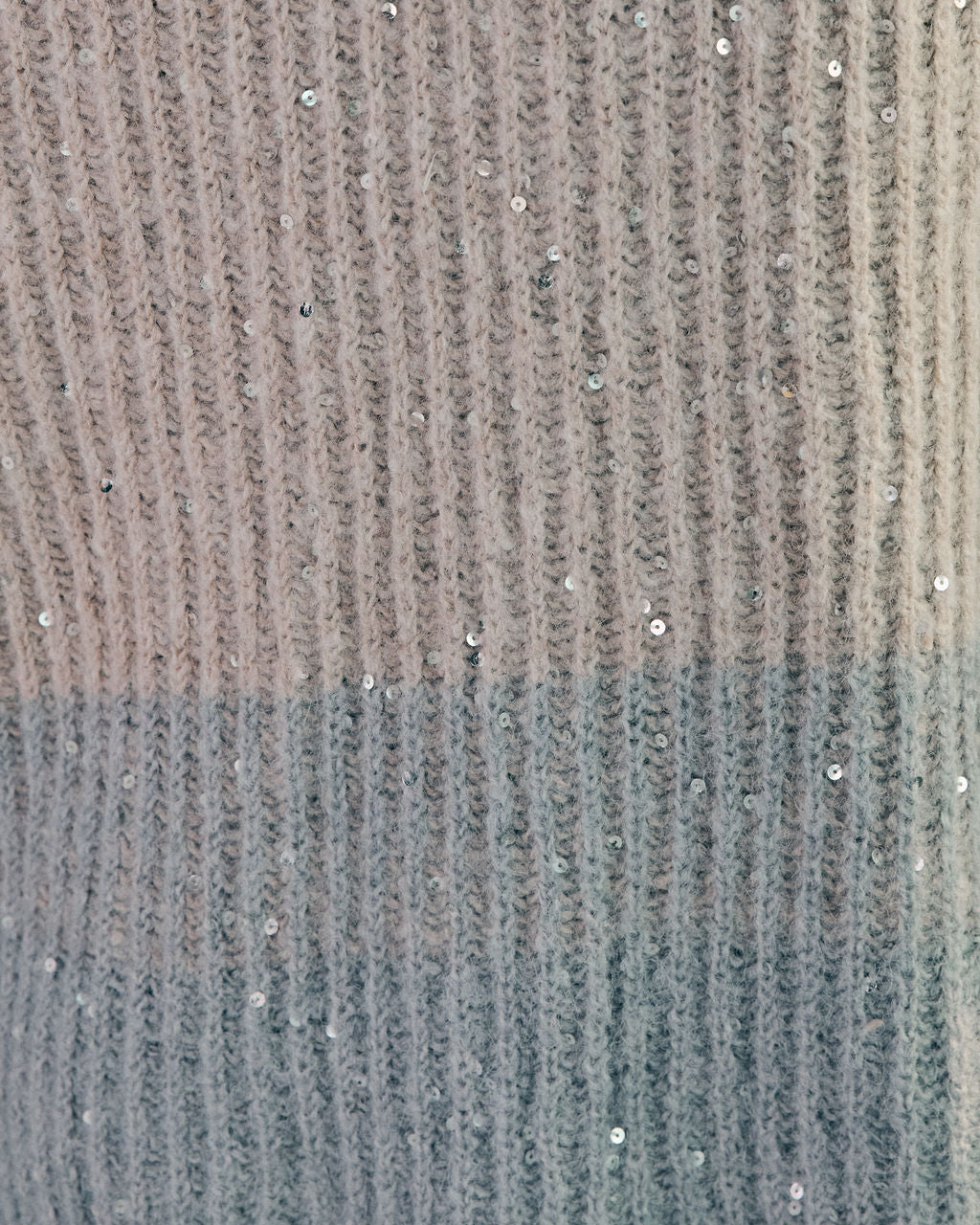 Yvaine Knit Sequin Color Block Sweater