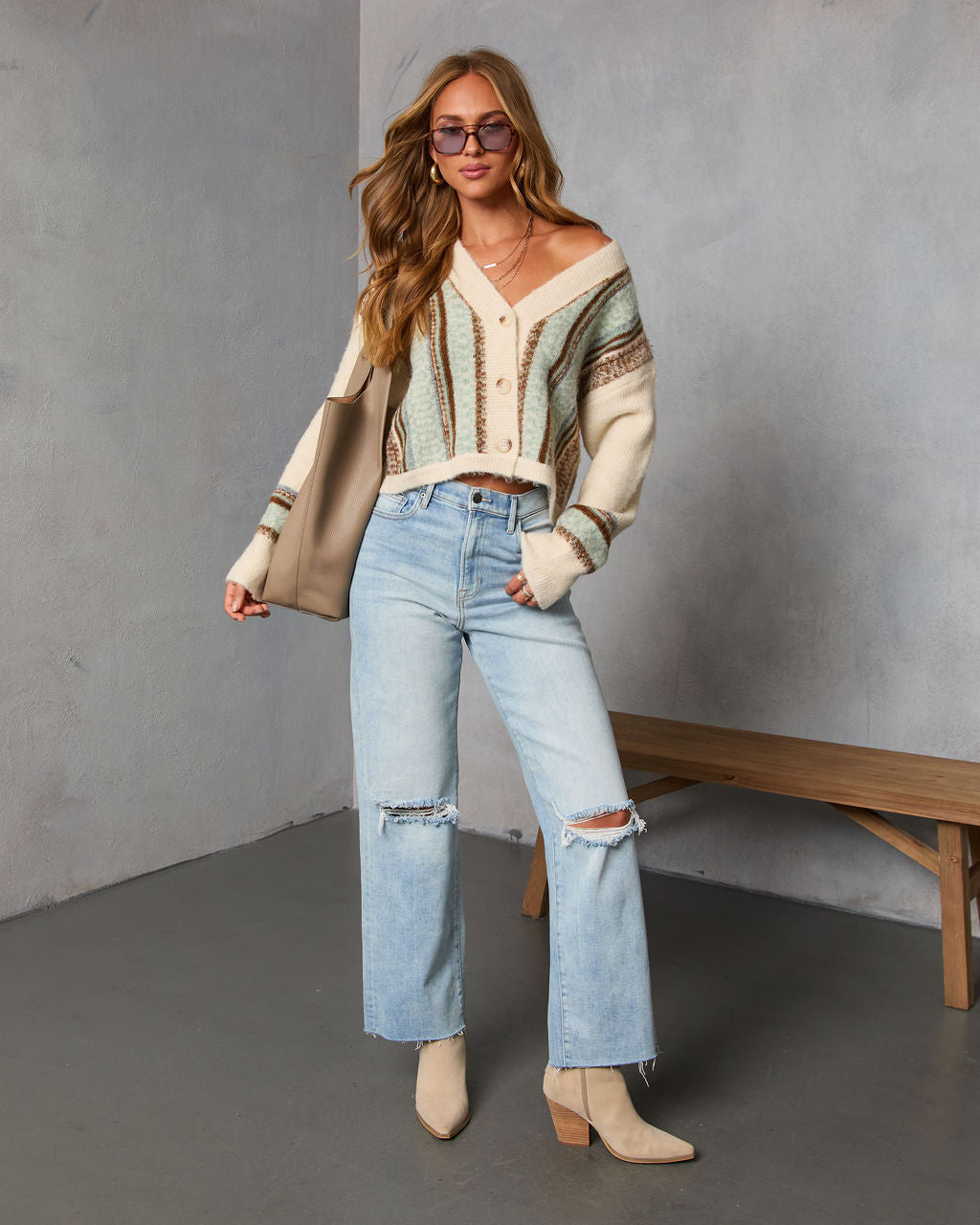 Emberglow Colorblock Cardigan