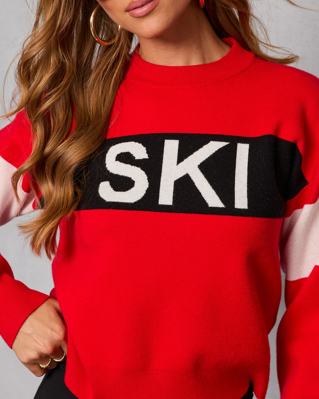 Ski Mode Graphic Knit Sweater