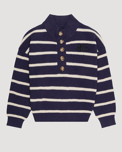 Blythe Striped Polo Sweater