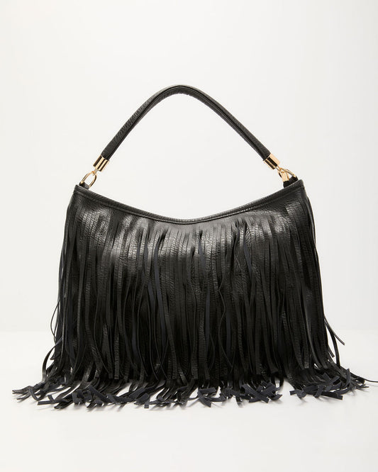 Marna Fringe Faux Leather Bag