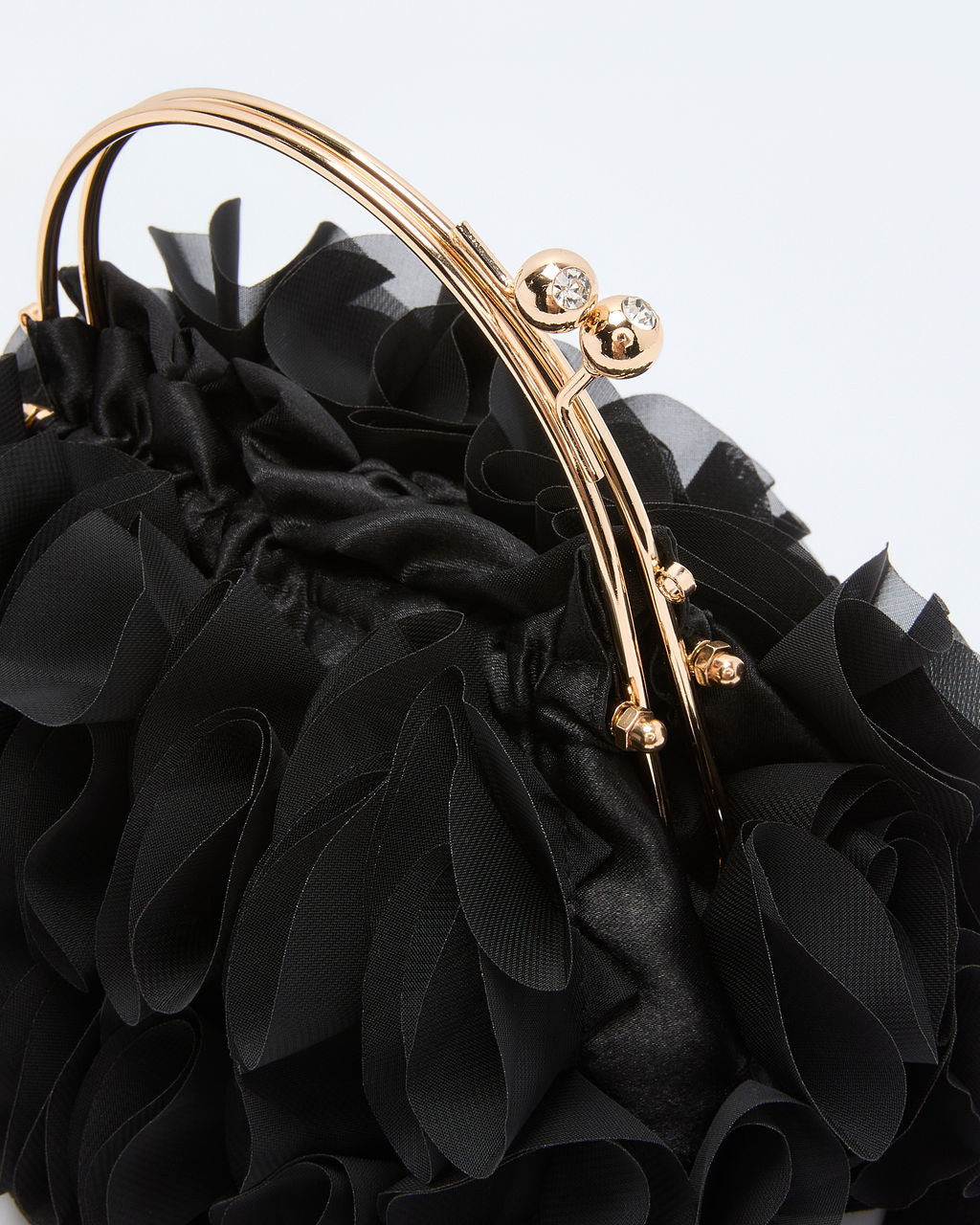 Soft Glance Floral Top Handle Pouch