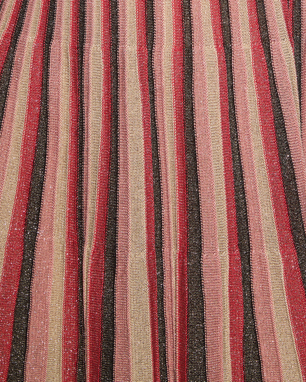 Lalita Striped Lurex Mockneck Mini Dress