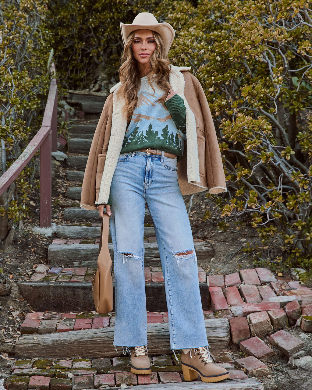 Alpine Summit Knit Abstract Sweater