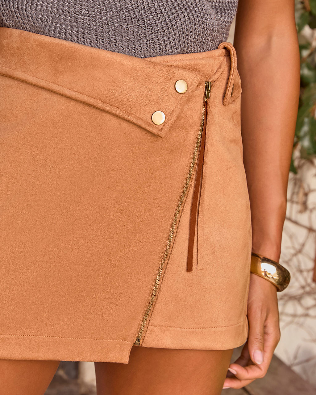 Larnie Faux Suede Mini Skirt