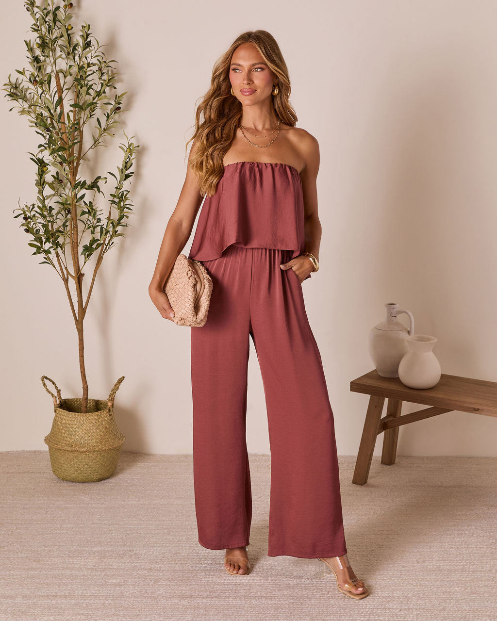 Thistle Muse Strapless Jumpsuit