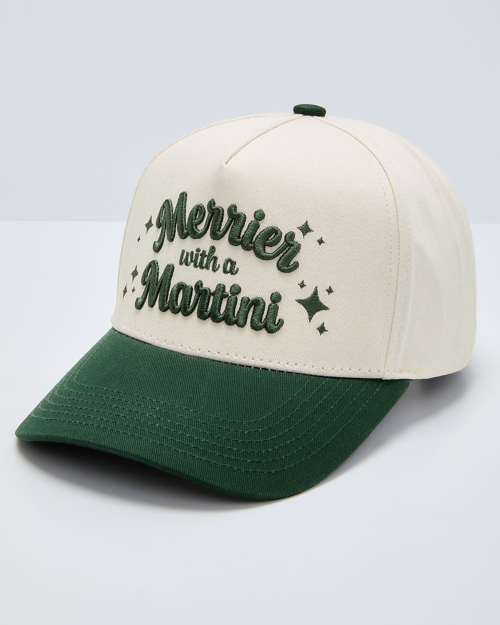 Merrier With A Martini Baseball Cap
