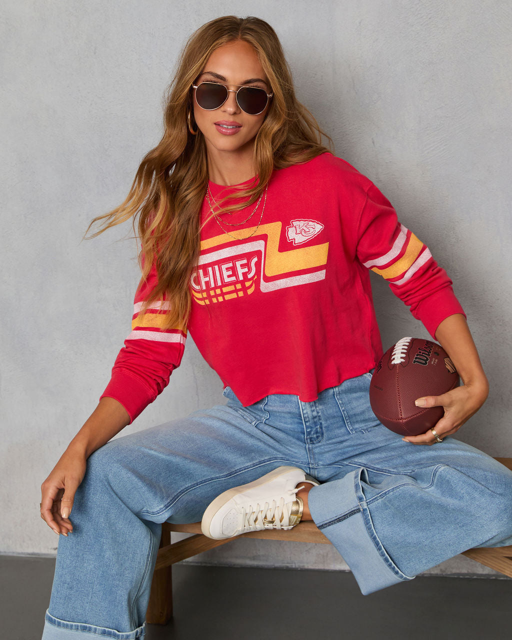 KC Chiefs Long Sleeve Graphic Tee