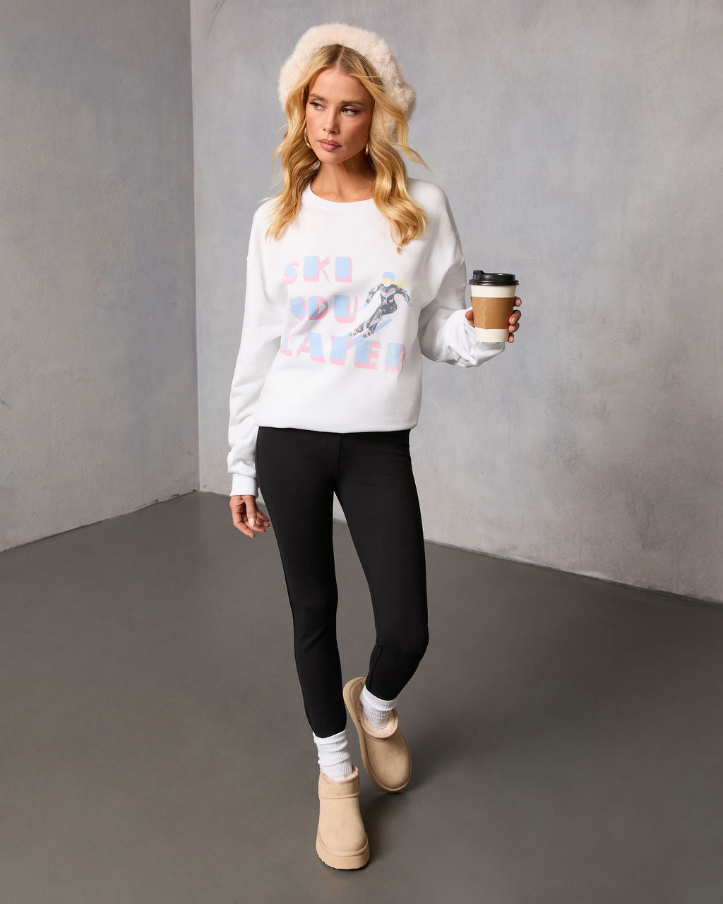 Ski You Later Graphic Sweatshirt