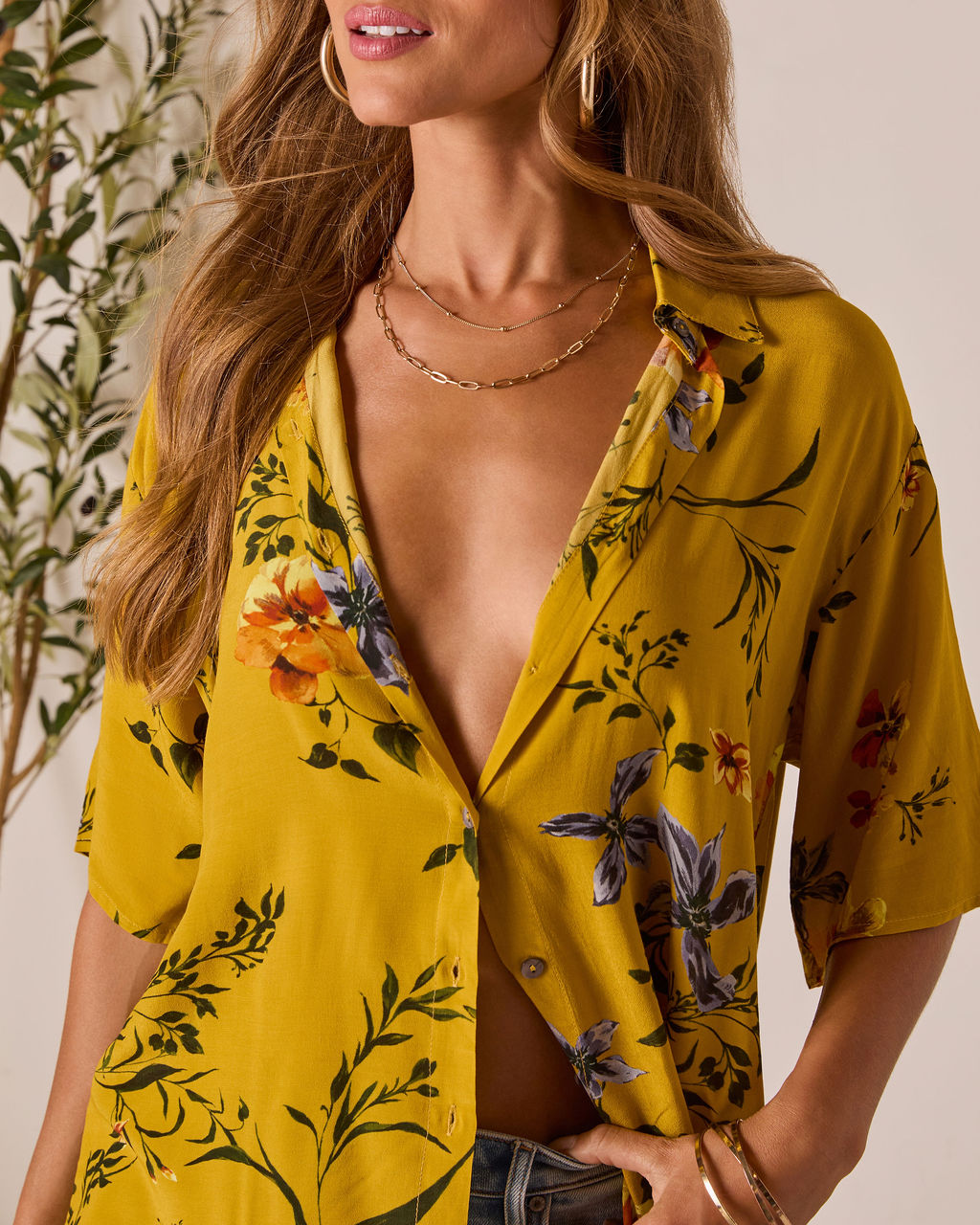 Nakita Button Up Top