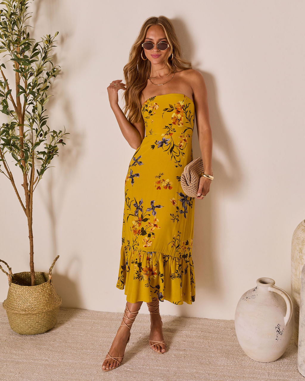 Nakita Fishtail Maxi Dress