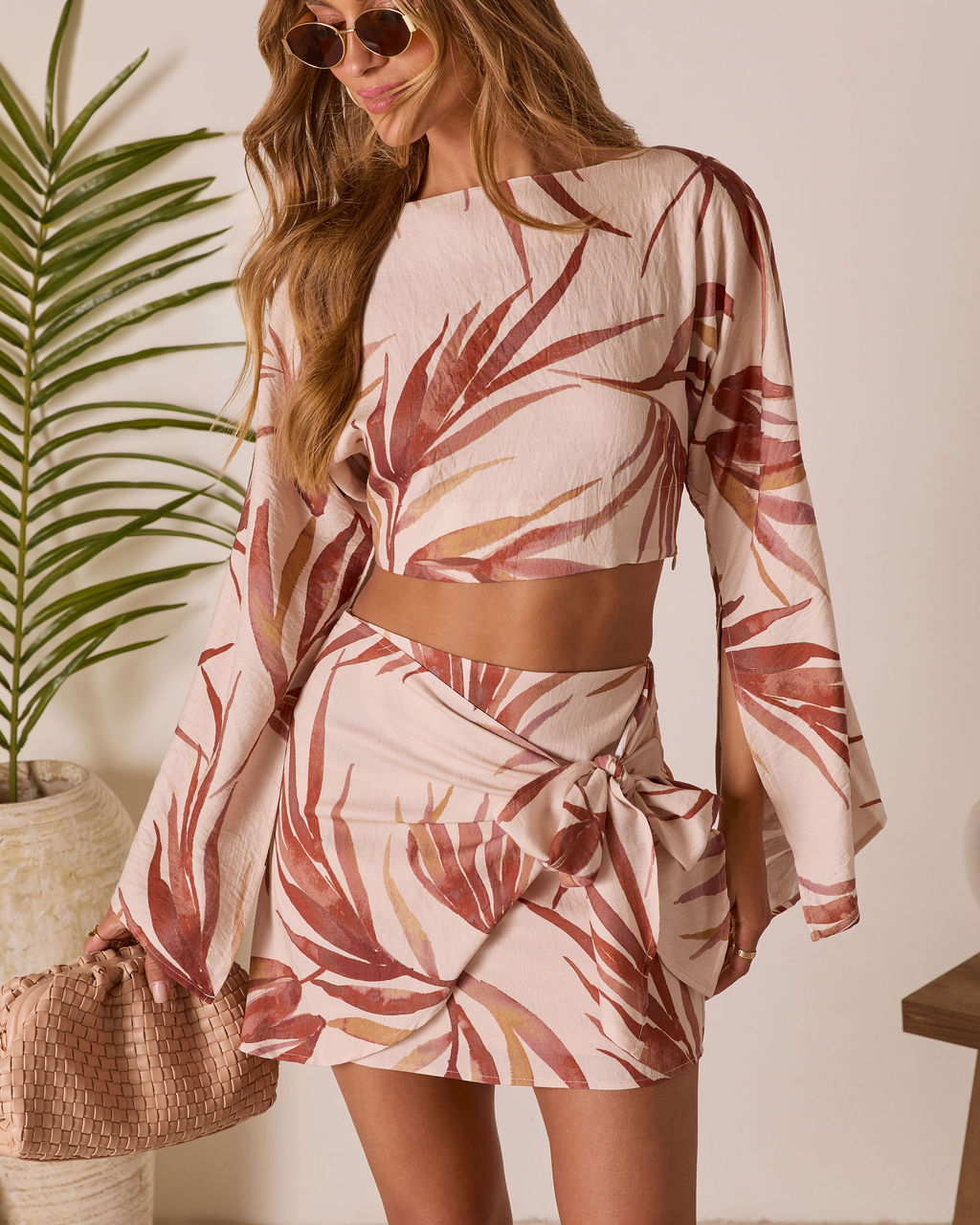 Ramiah Tropical Crop Top