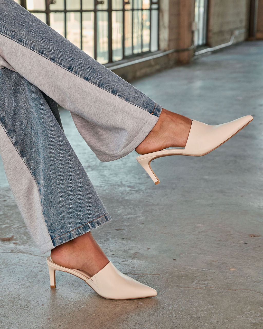 Katria Pointed Toe Heeled Mules