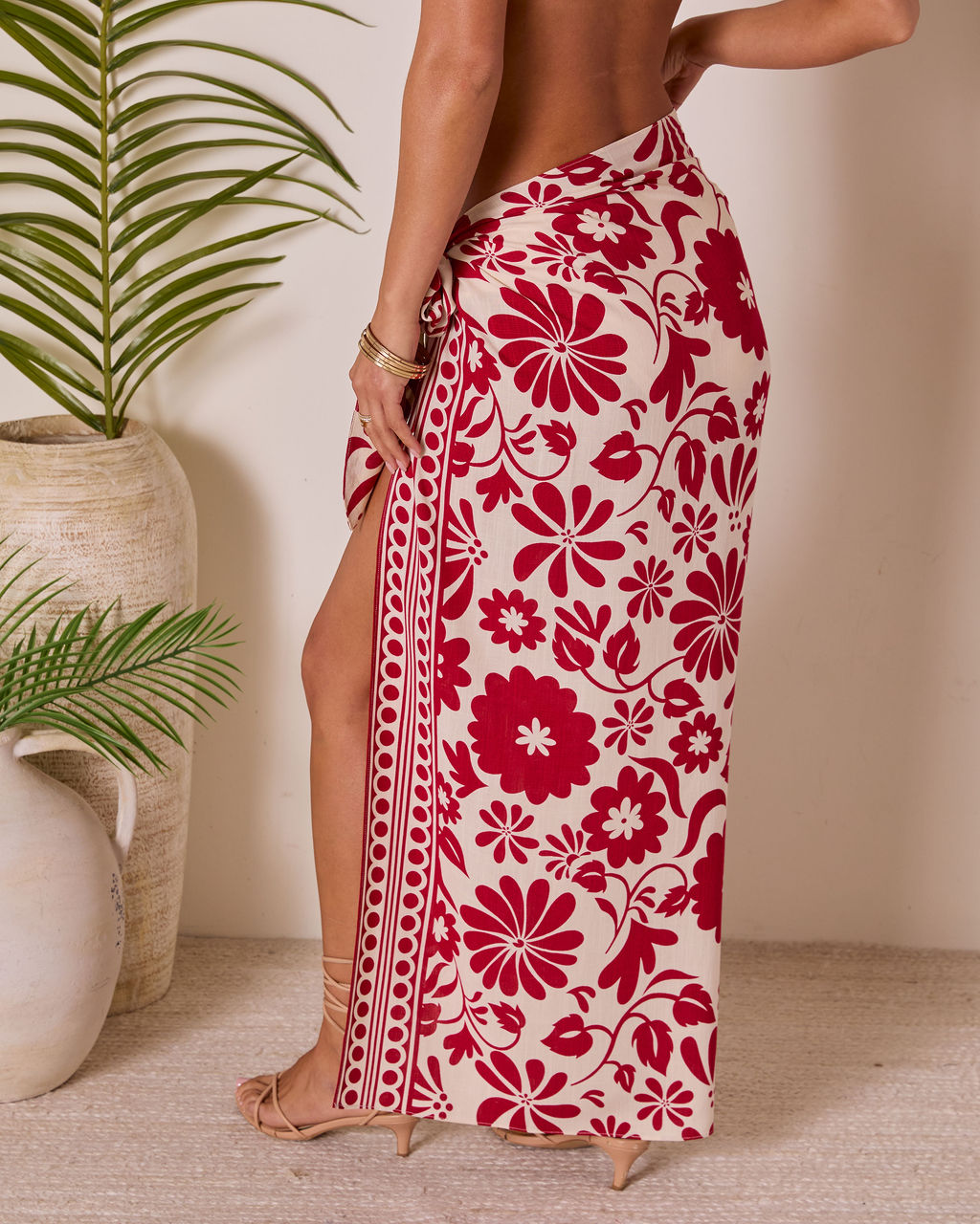 Sunset Persona Print Wrap Tie Sarong