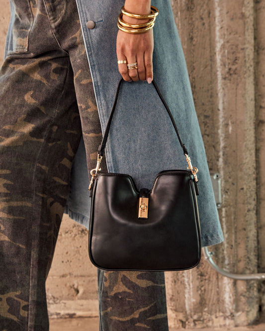 Forward Feel Vegan Leather Shoulder Bag