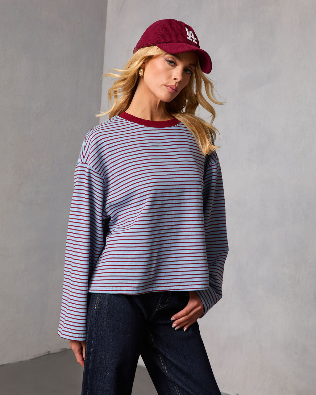 Korena Knit Striped Top