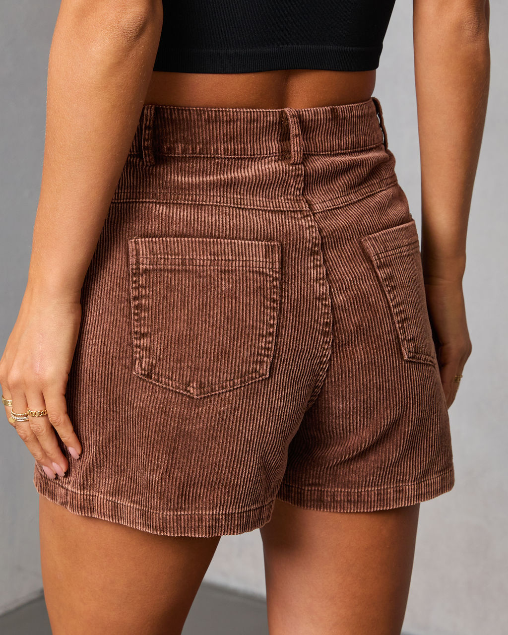Coffee Meets Corduroy Mini Skort