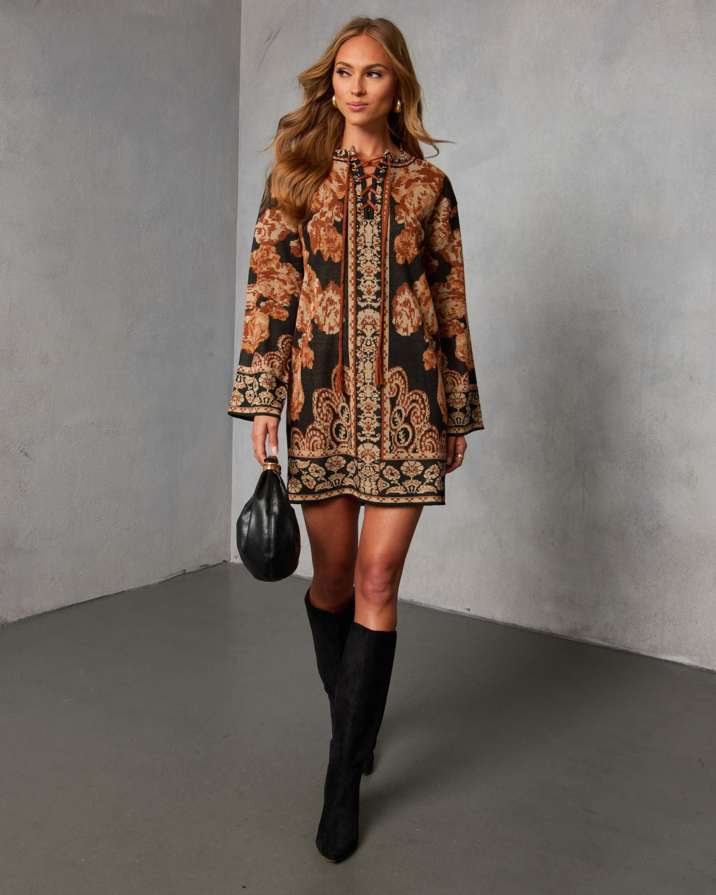 Evangelena Sweater Mini Dress