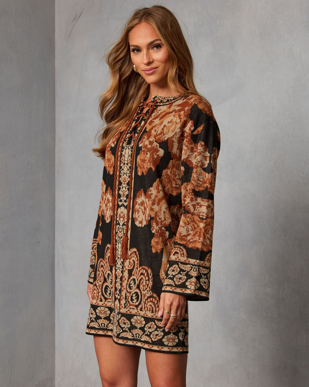 Evangelena Sweater Mini Dress