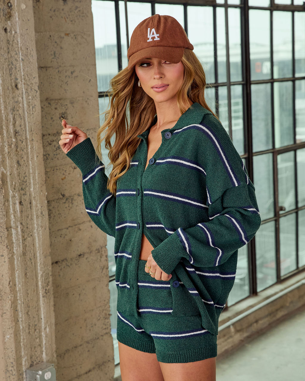 Nieves Striped Knit Top