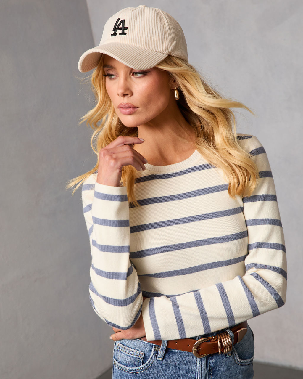 Ancira Striped Bodysuit