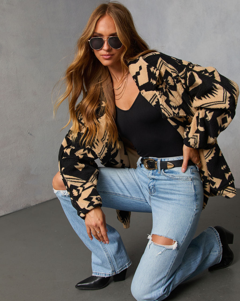 Marner Aztec Sherpa Moto Jacket