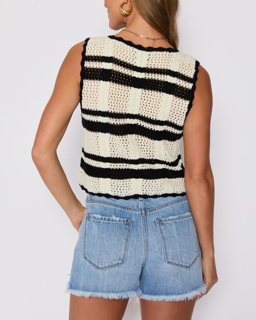 Meghan Knit Sleeveless Sweater