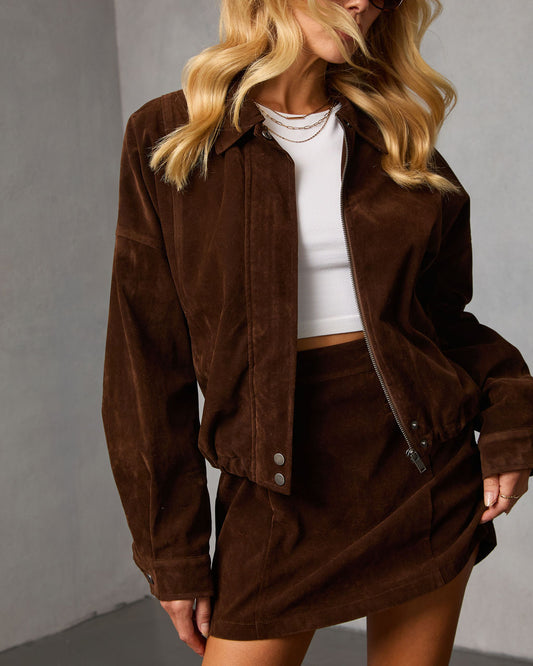 Cedar Sky Suede Jacket