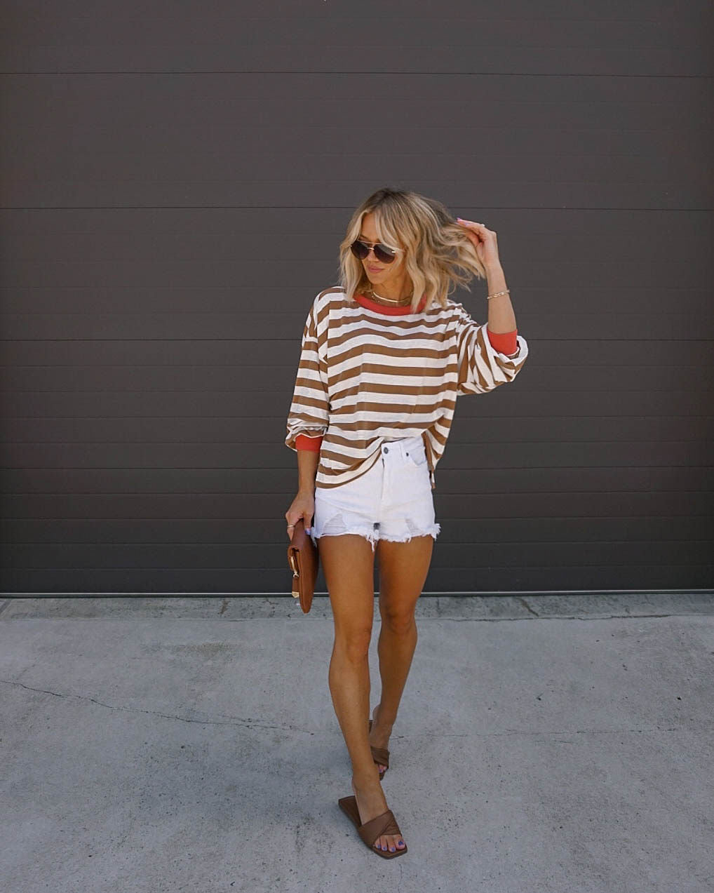 Morwenna Striped Long Sleeve Top