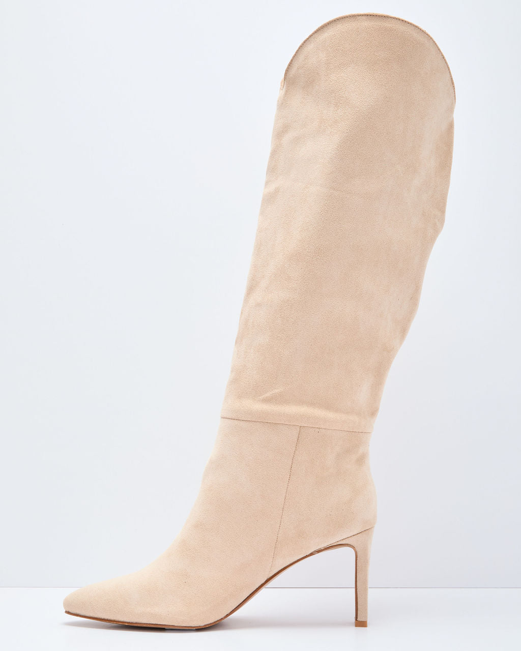 Honeyed Haze Suede Knee High Boots