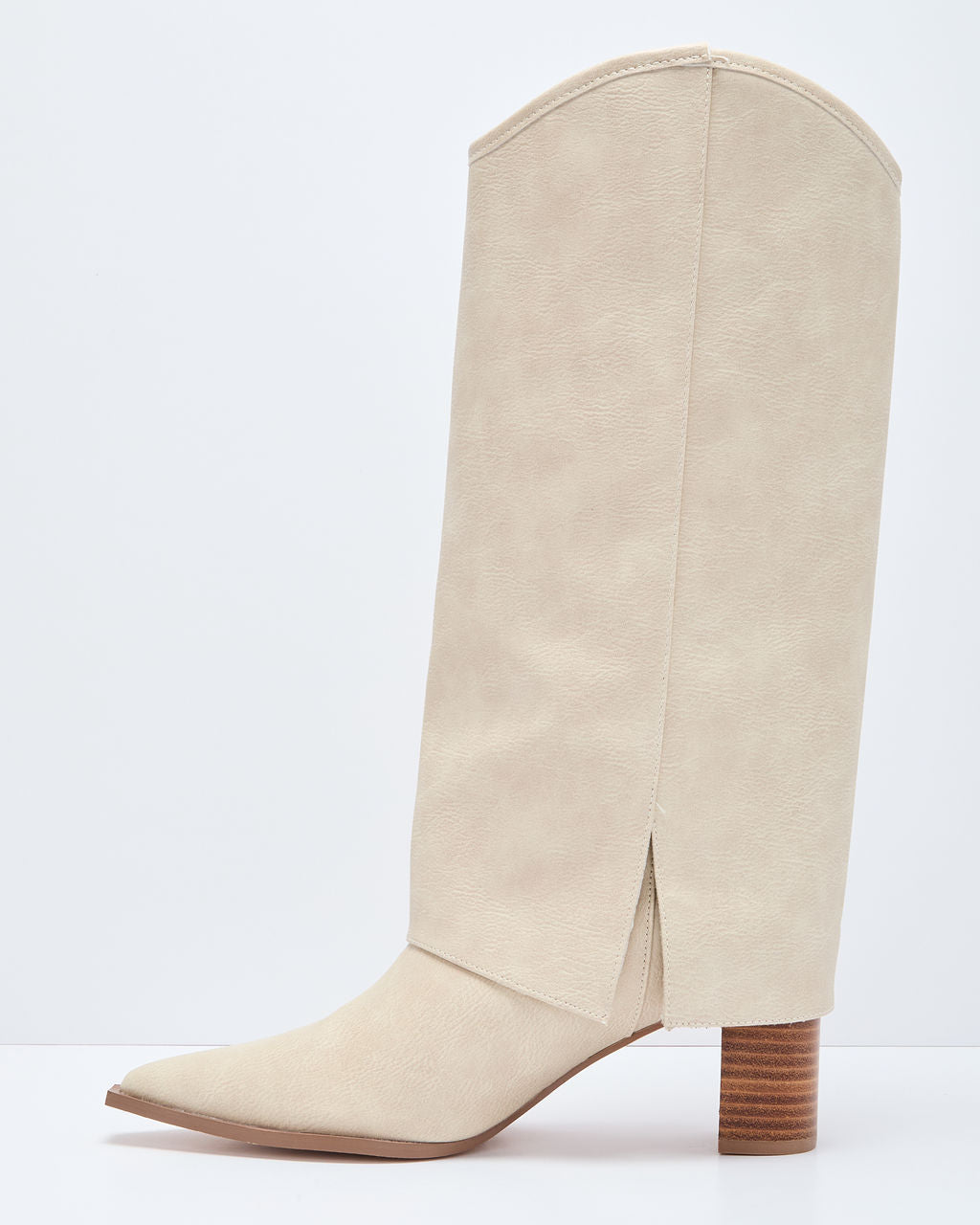 Brunelle Leather Foldover Boots