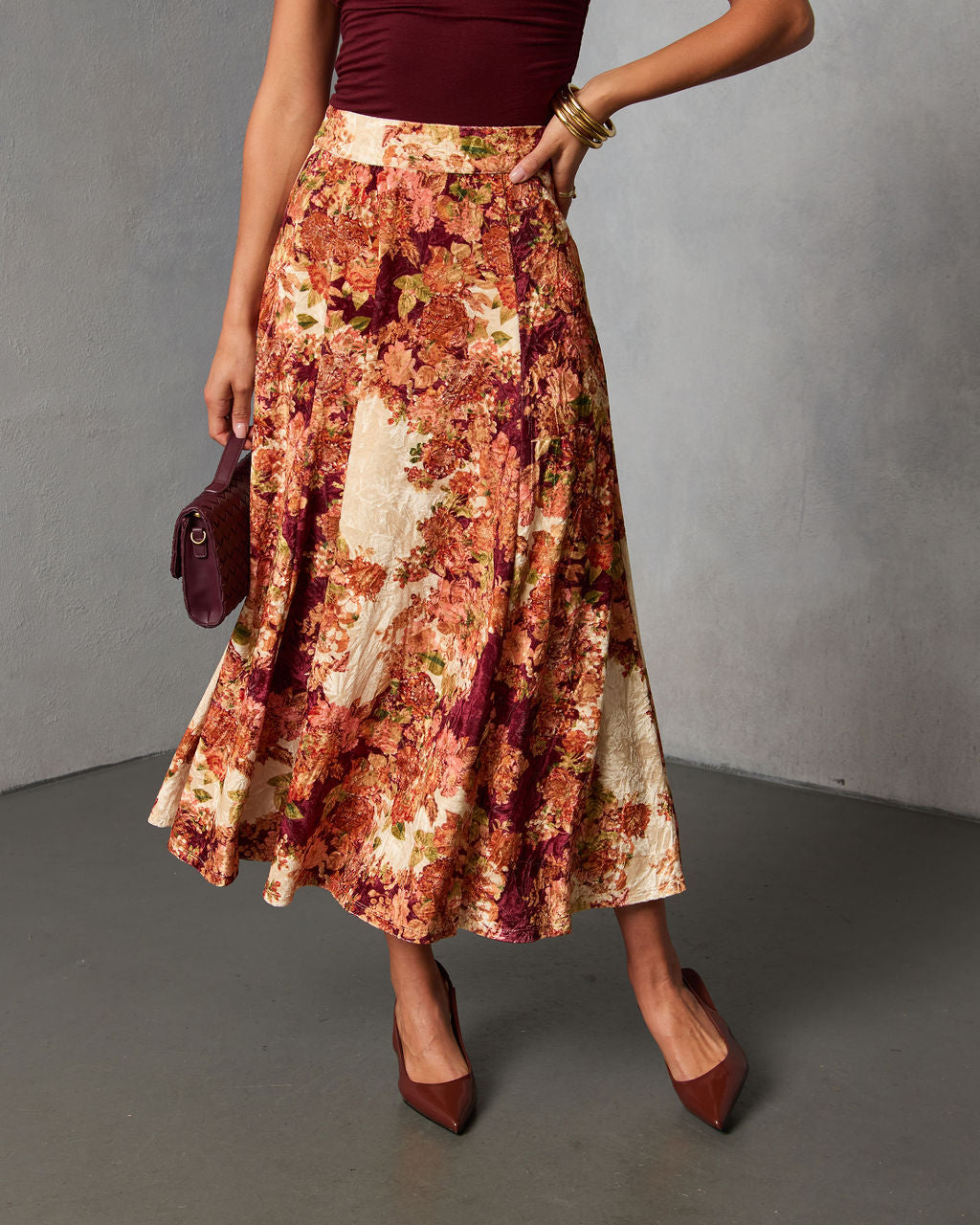 Bahia Bloom Printed Maxi Skirt