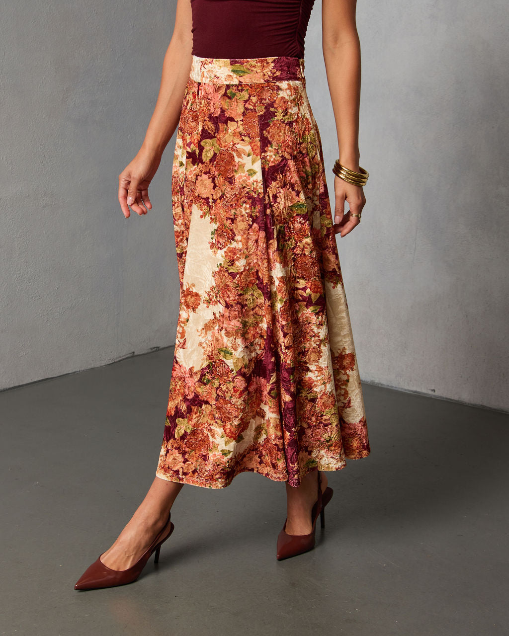 Bahia Bloom Printed Maxi Skirt