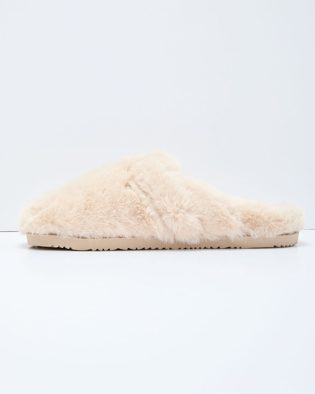 Snowfall Secrets Faux Fur Mules