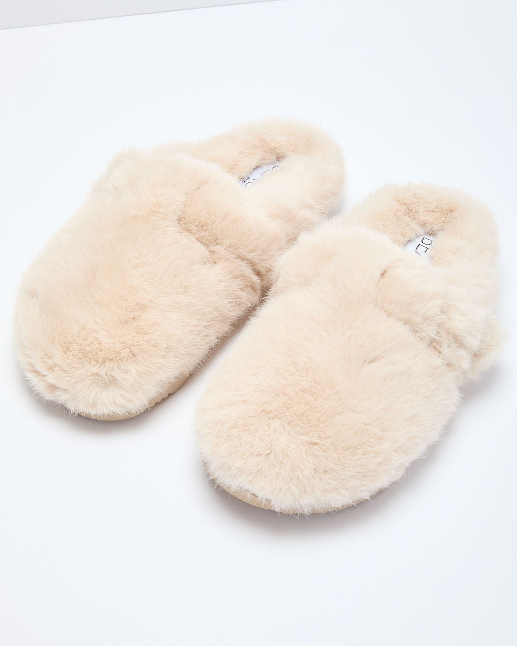 Snowfall Secrets Faux Fur Mules