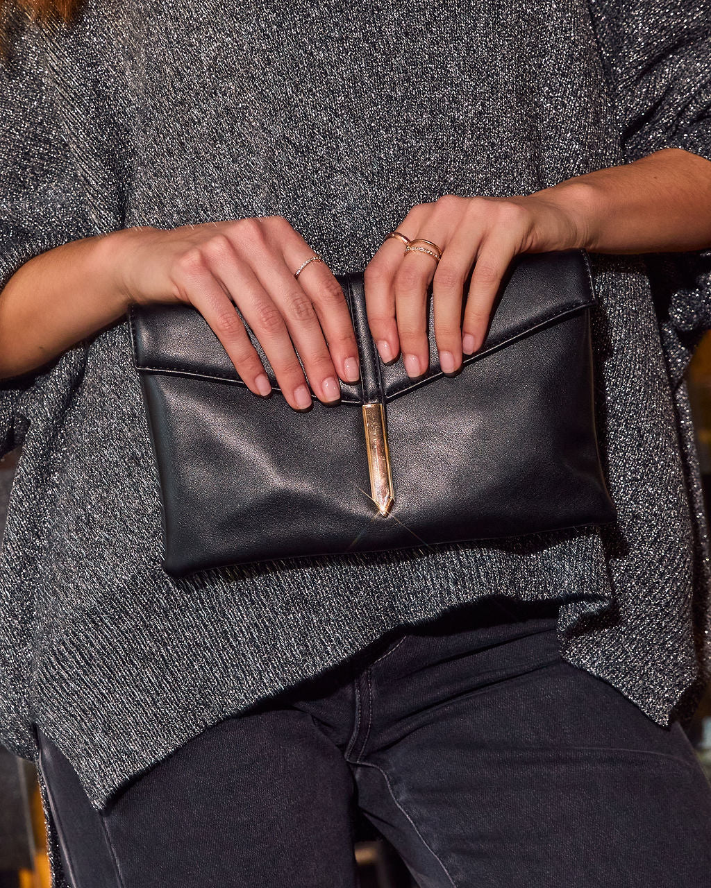 Cheswick Foldover Vegan Leather Clutch