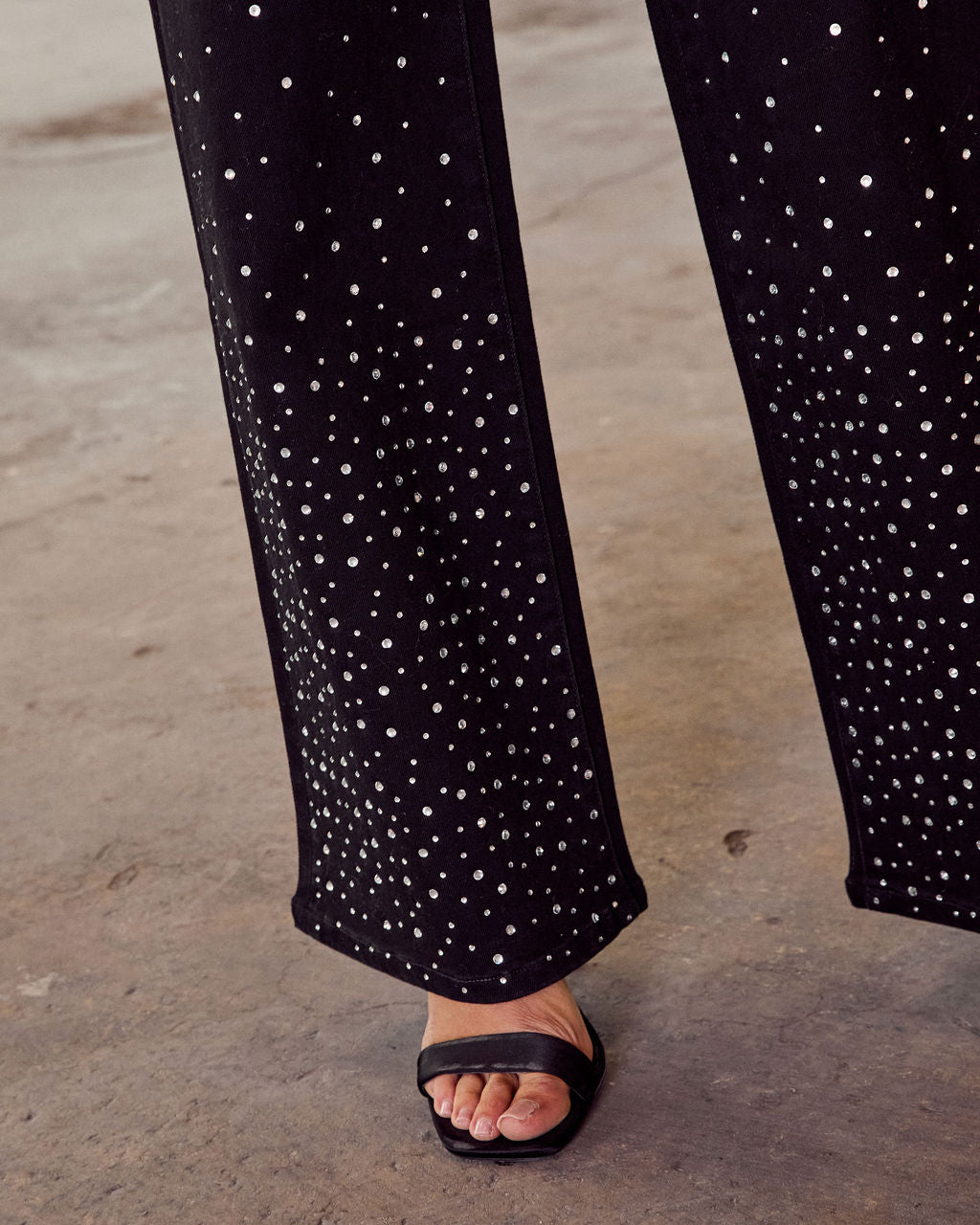 City Pulse Stretch Embellished Straight Leg Jeans