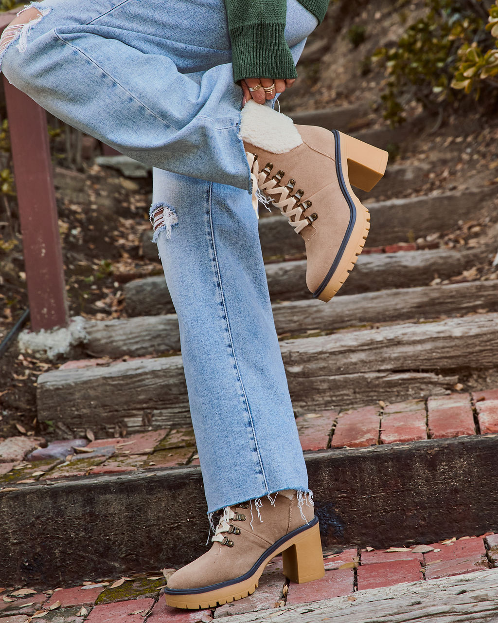 Icicle Mill Sherpa Heeled Boots