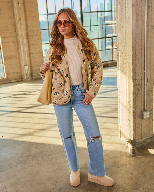 Belenda Print Fleece Jacket