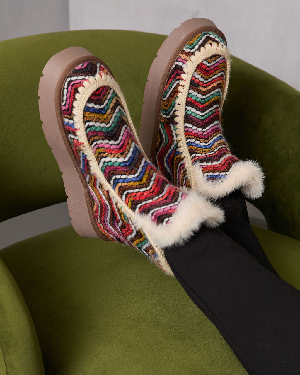 Joppie Faux Suede Fur Lined Booties