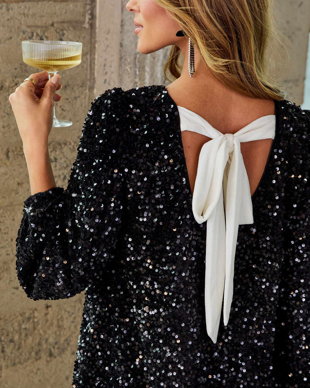 Yaes Sequin Embellished Mini Dress