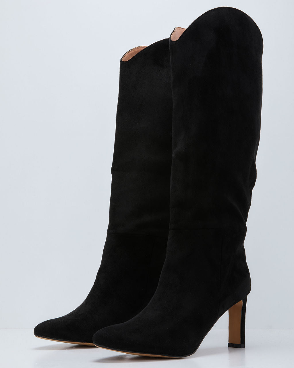 Honeyed Haze Suede Knee High Boots