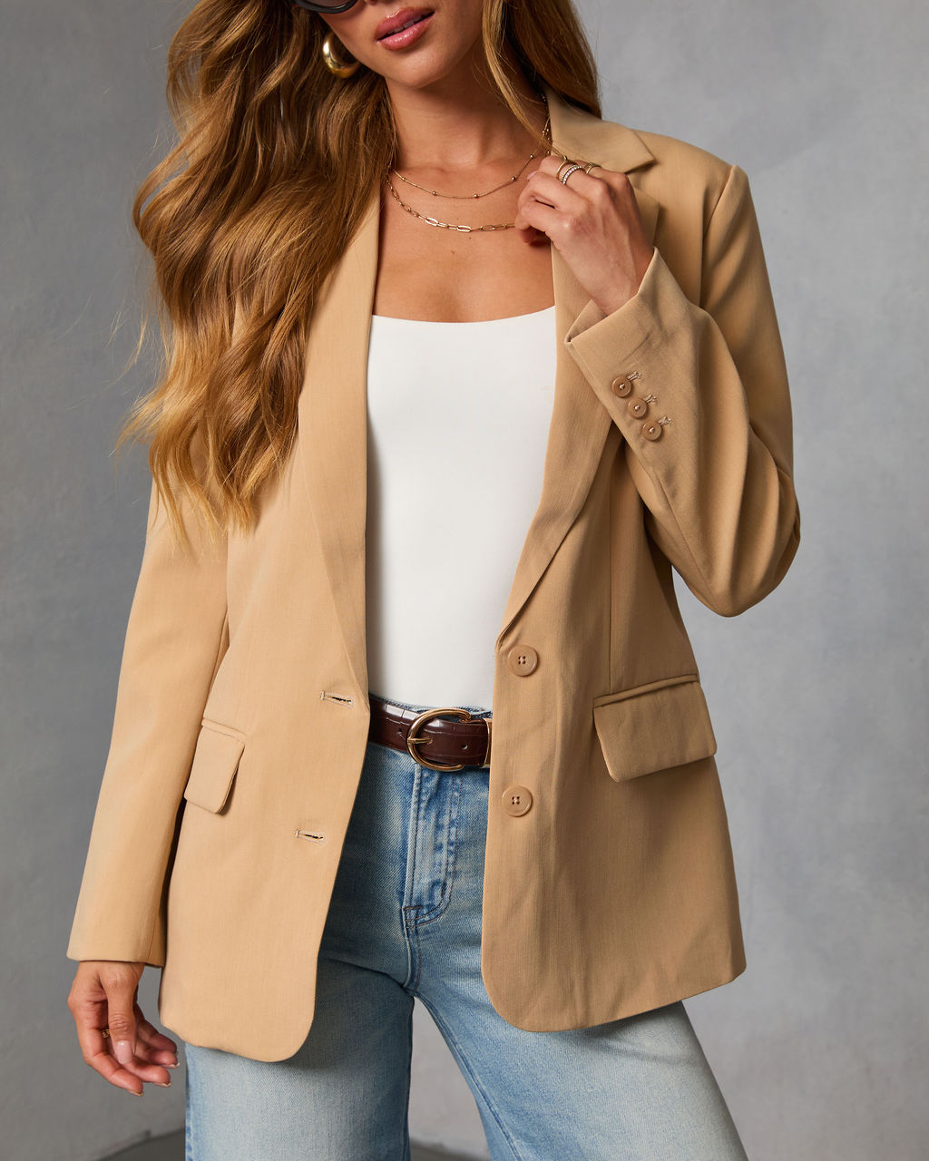 Maple Mirage Oversized Blazer