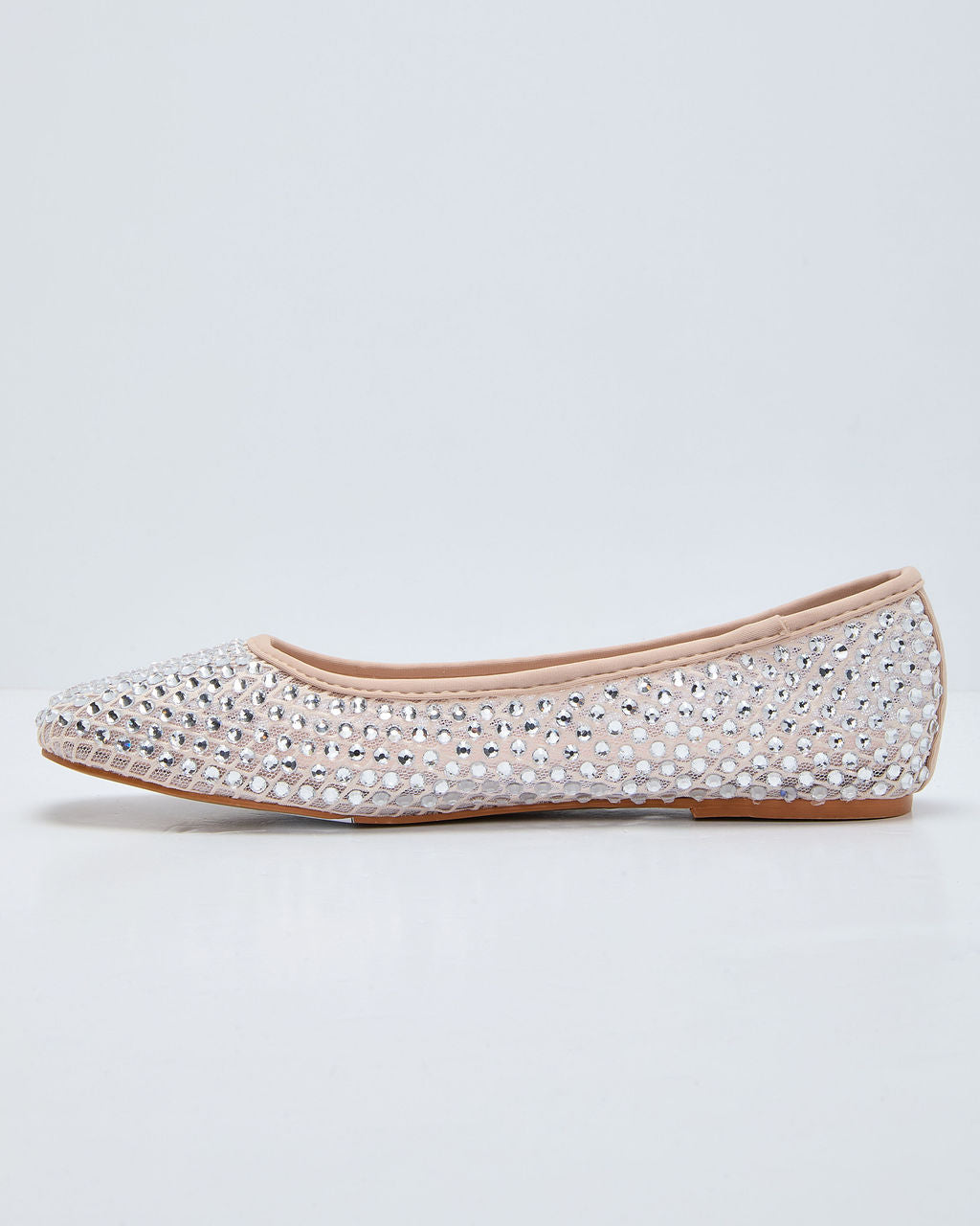 Khaie Rhinestone Mesh Flats