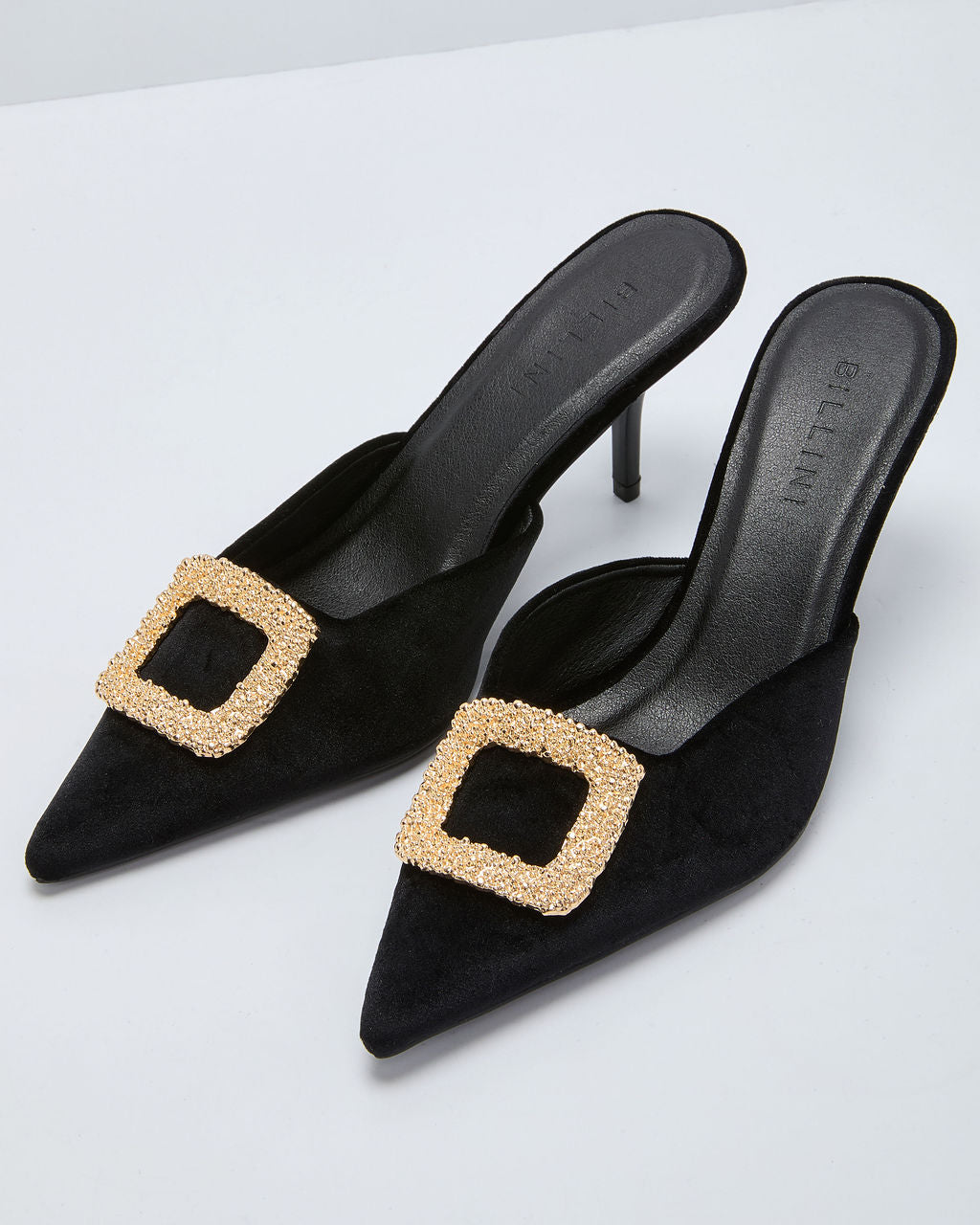 Whinnie Metal Hardware Velvet Mule