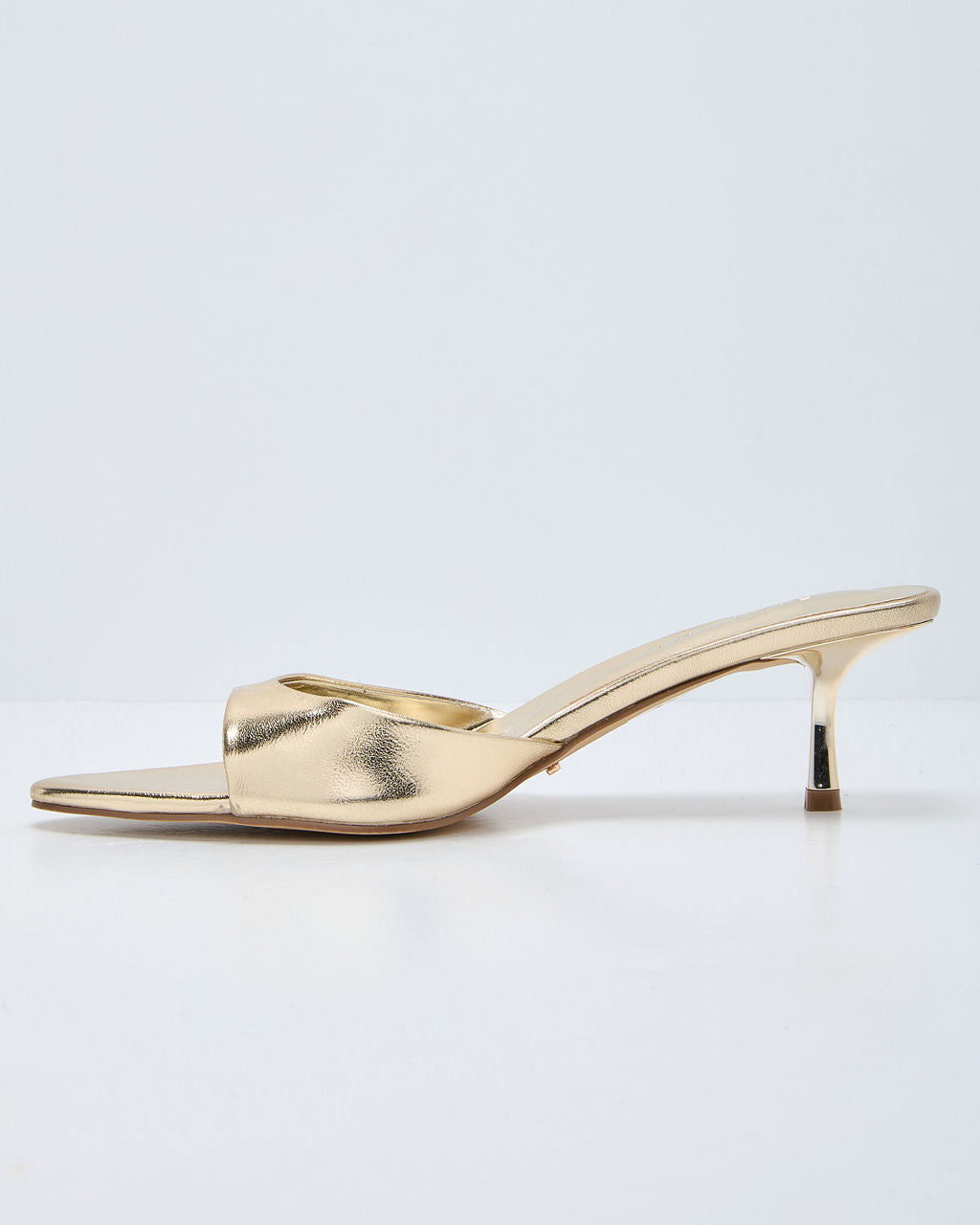 Lissette Metallic Open Toe Mule