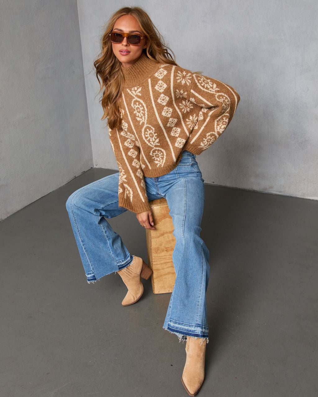 Homebody Season Abstract Sweater