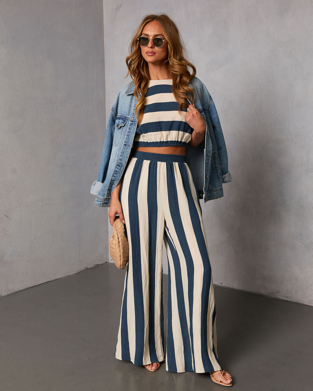 Sorina Striped Wide Leg Pants