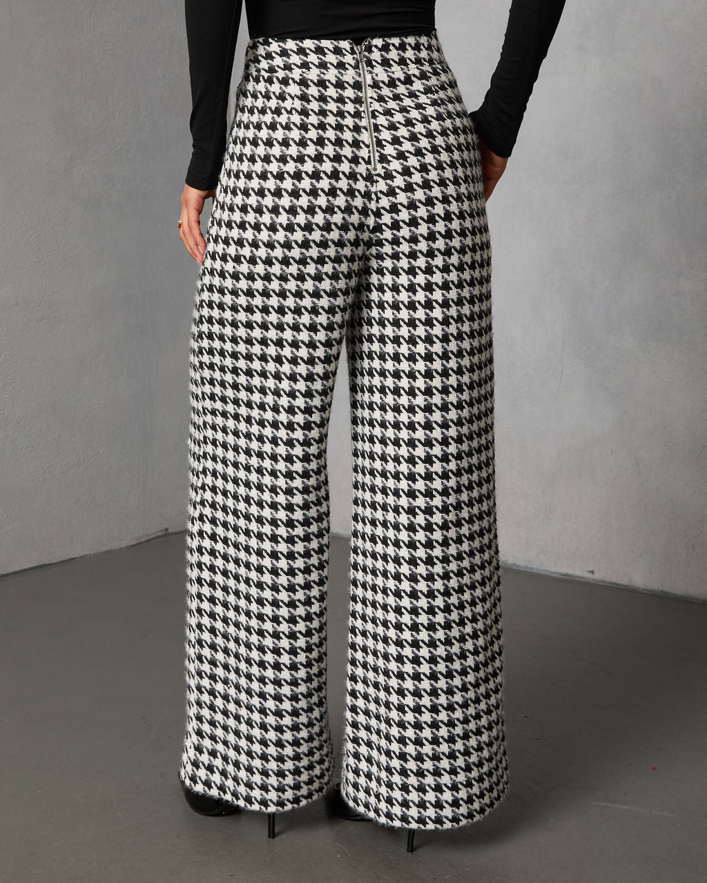 Seeley Houndstooth Straight Leg Pant
